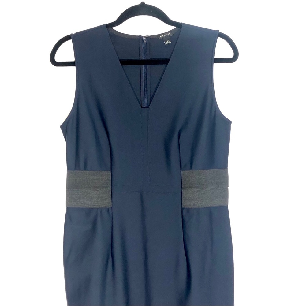 Ann Taylor Navy Scuba Knit Dress
